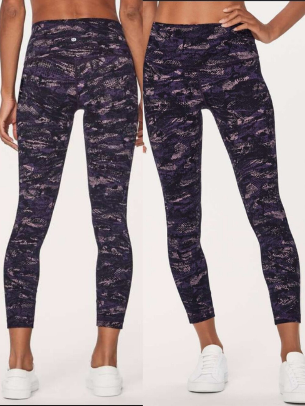 Lululemon Align Pant Il (25") Rip Wave Purple Thunder Black